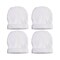 Craft Express 4 Pack Fleece Sublimation Baby Hats – Soft White Beanie Blanks